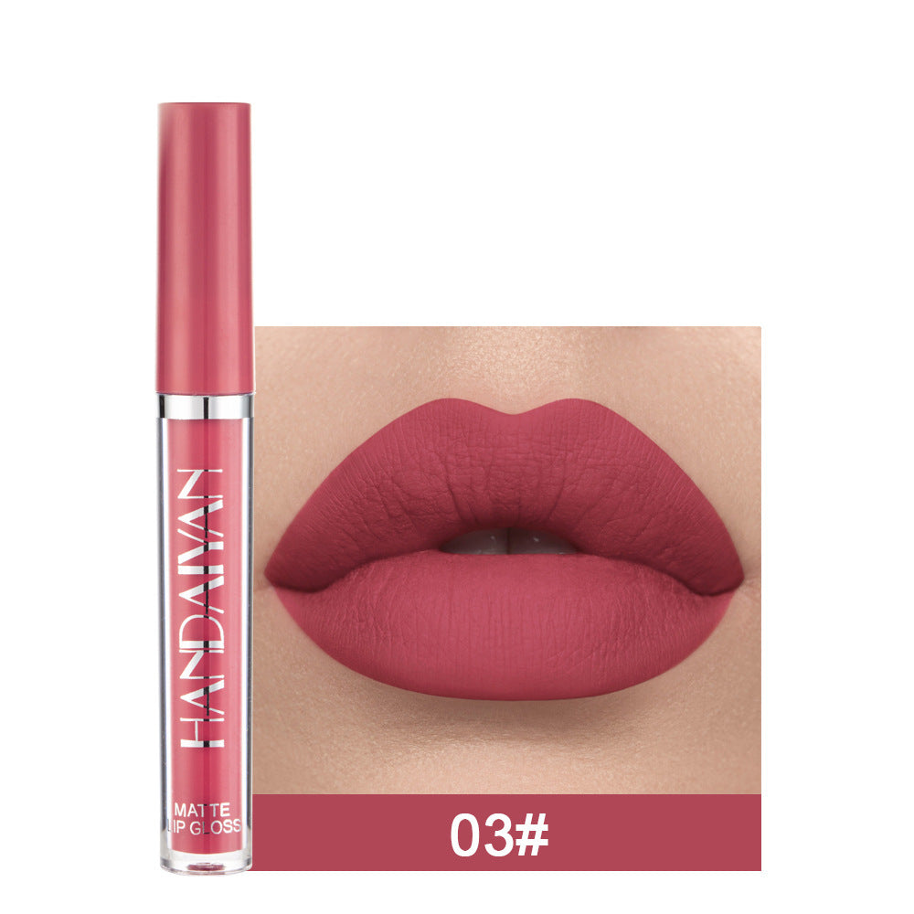 Matte Non-stick Cup Lip Gloss, Non-fading Matte Liquid Lipstick 🇨🇳