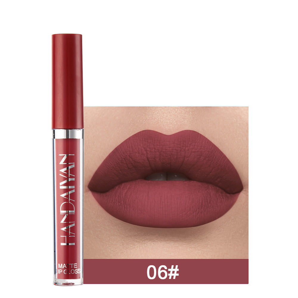 Matte Non-stick Cup Lip Gloss, Non-fading Matte Liquid Lipstick 🇨🇳