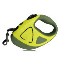 Pet Dog Automatic Retractable Fiber Leash Night Safety LED Shining Automatic Stretching Dog Hand Holding Rope Pet Supplies 🇨🇳