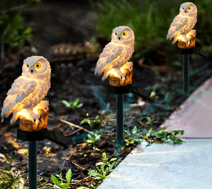 Solar Owl Garden Light Outdoor LED Lawn Lamp For Garden Decoration Waterproof Christmas Lights Outdoor Solar Lamp Post 🇨🇳