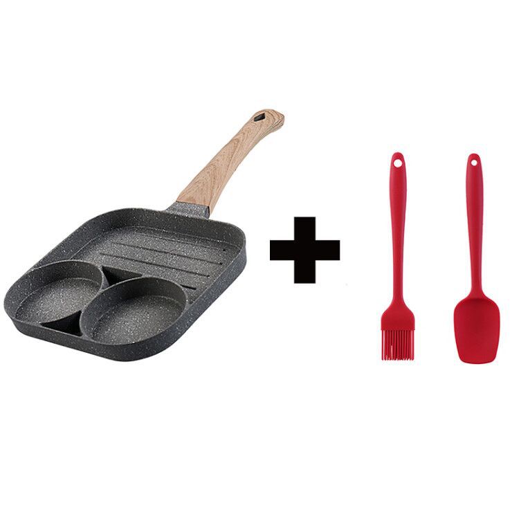 Multi Functional 4 Hole Frying Pan Non Stick Breakfast Burger Egg Pancake Maker 🇨🇳