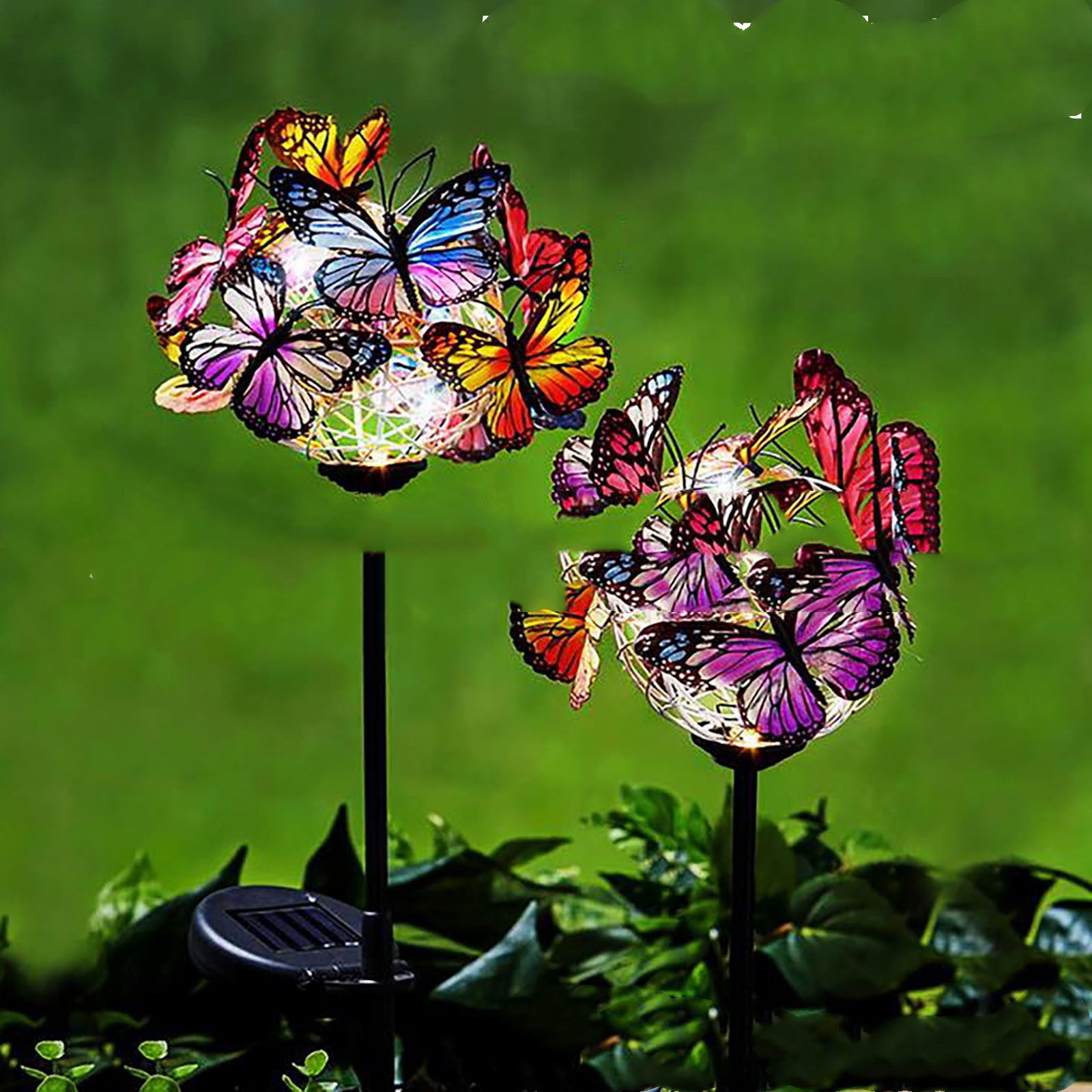 LED Solar Light Luminous Butterfly Ball Waterproof Outdoor Garden Lawn 🇨🇳