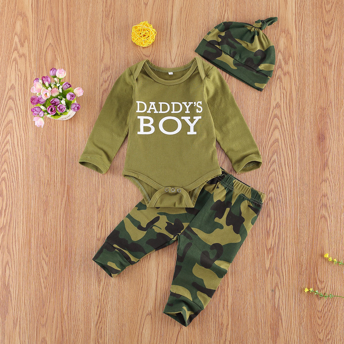 New Products Set Letter Camouflage Printed Children Set 🇨🇳