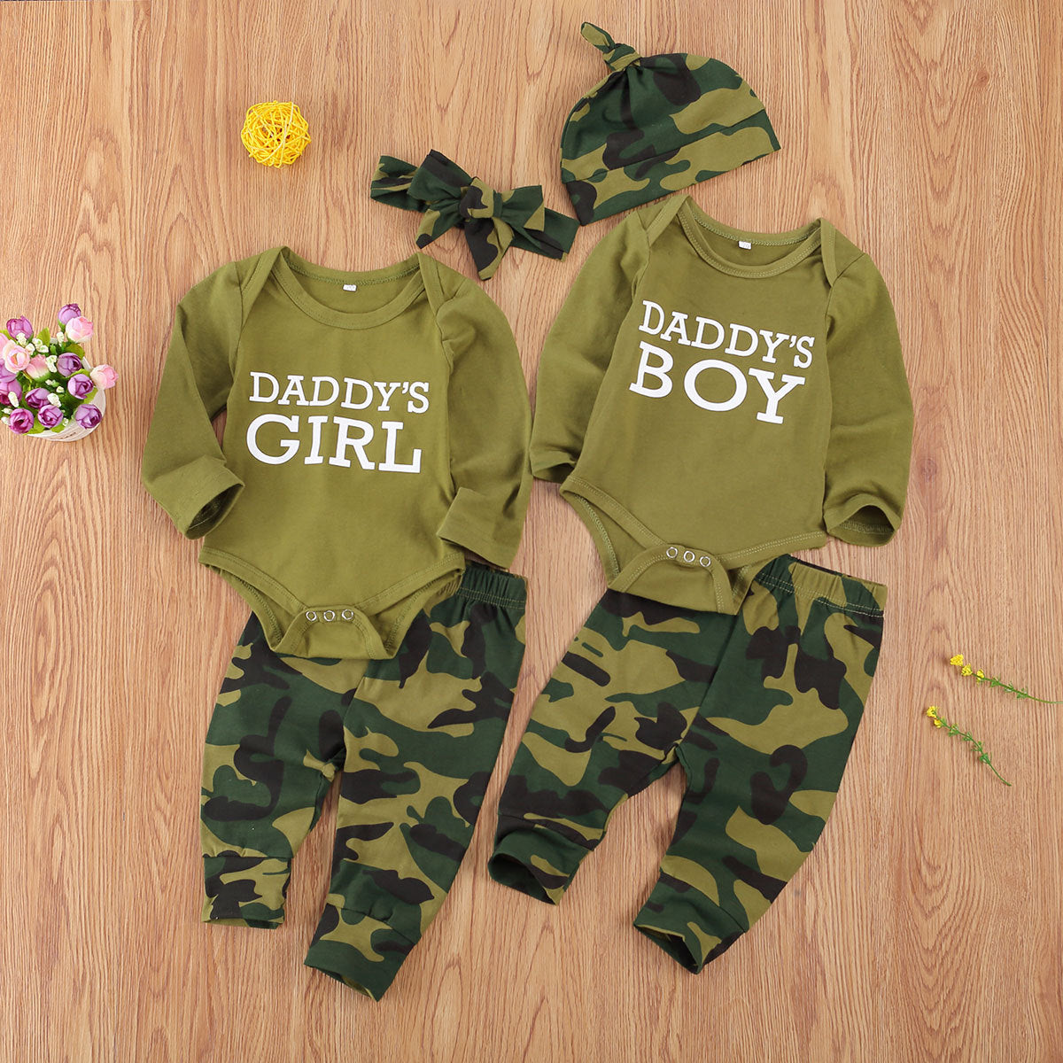 New Products Set Letter Camouflage Printed Children Set 🇨🇳
