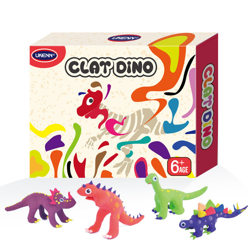 Creative Super Light Clay Puzzle Color Mud Model Children Diy Handmade Toys Clay Dinosaurs 🇨🇳