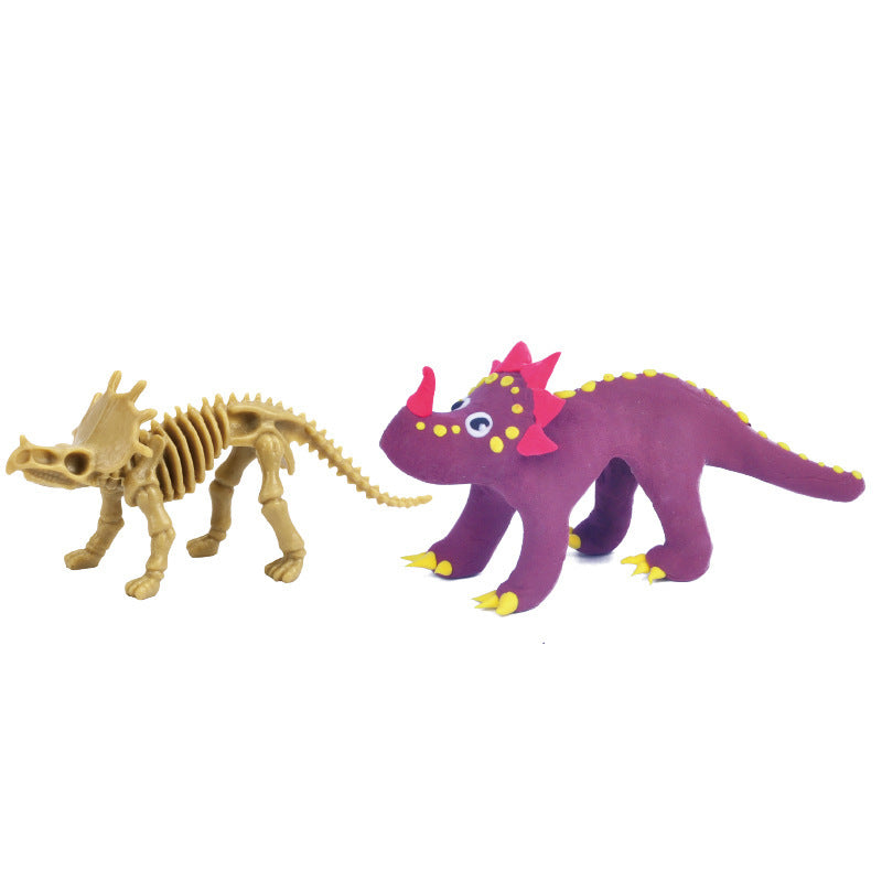 Creative Super Light Clay Puzzle Color Mud Model Children Diy Handmade Toys Clay Dinosaurs 🇨🇳