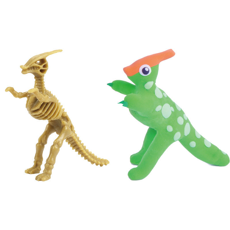 Creative Super Light Clay Puzzle Color Mud Model Children Diy Handmade Toys Clay Dinosaurs 🇨🇳