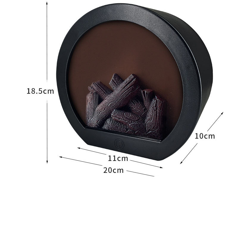 Simulation Fireplace Firewood Lanterns Lamp Desktop Ornaments Dynamic Vision 3D Flame Touch  Home Decoration Light 🇨🇳