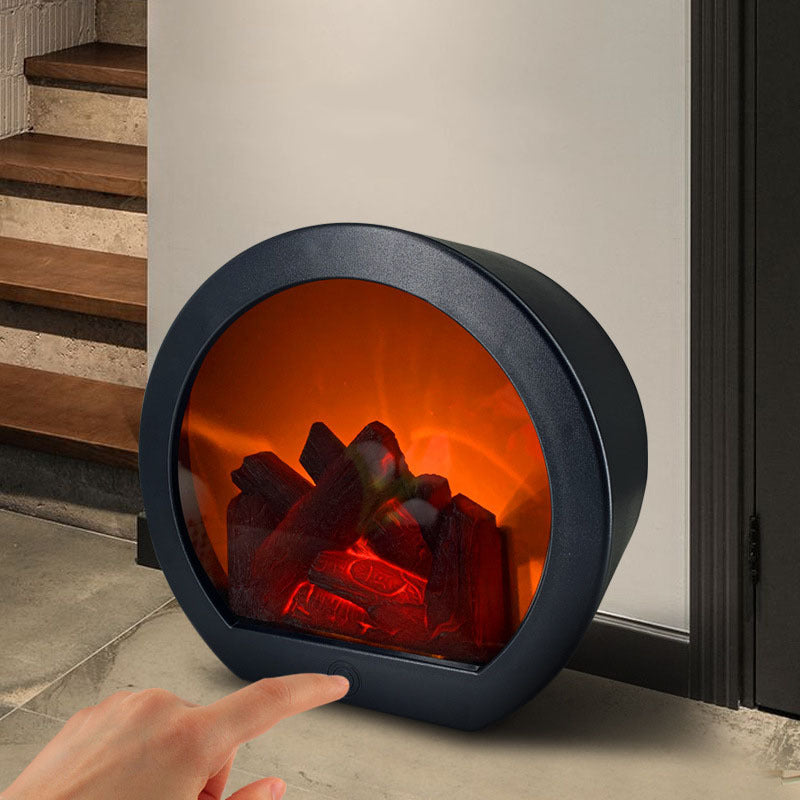 Simulation Fireplace Firewood Lanterns Lamp Desktop Ornaments Dynamic Vision 3D Flame Touch  Home Decoration Light 🇨🇳