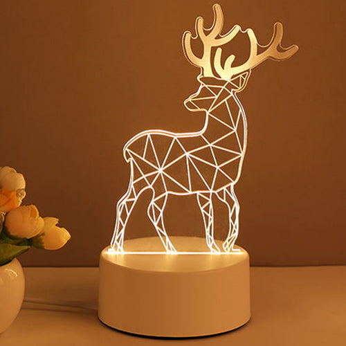 3D Lamp Acrylic USB LED Night Lights Neon Sign Lamp 🇨🇳