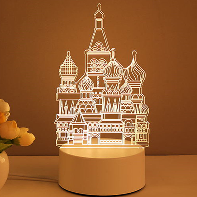 3D Lamp Acrylic USB LED Night Lights Neon Sign Lamp 🇨🇳