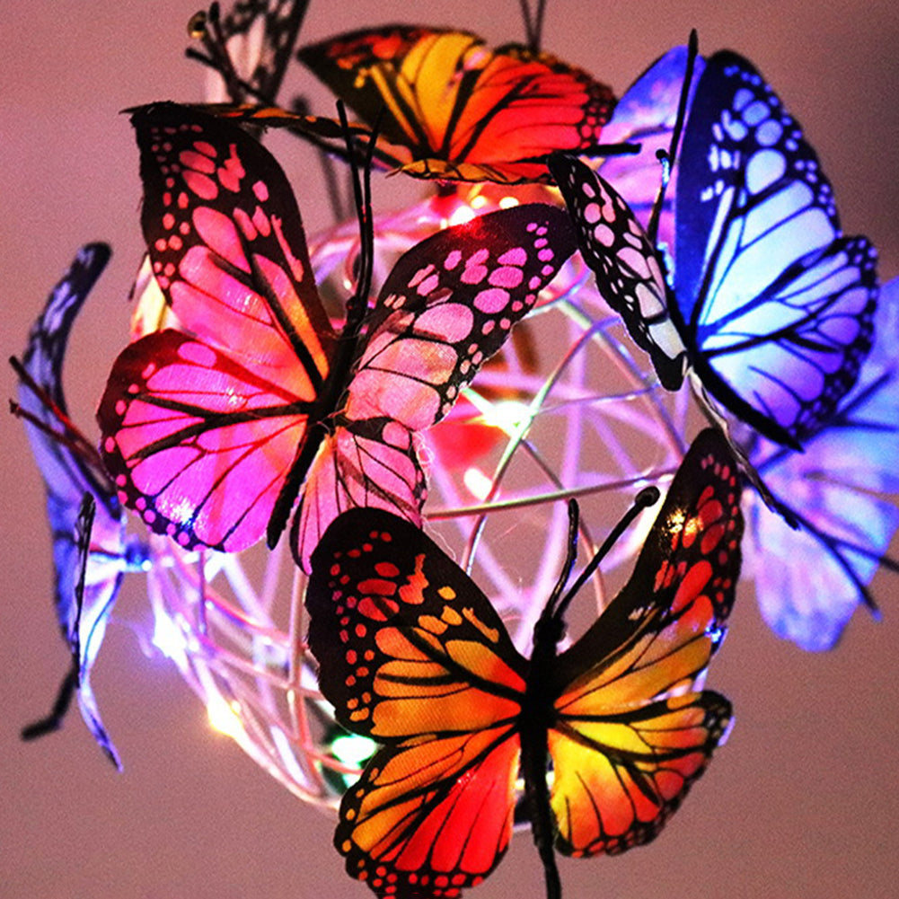 LED Solar Light Luminous Butterfly Ball Waterproof Outdoor Garden Lawn 🇨🇳