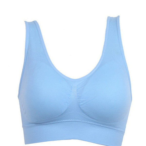 Women Yoga Tank Tops  Sports Bra Workout Fitness Running Crop Top 🇨🇳