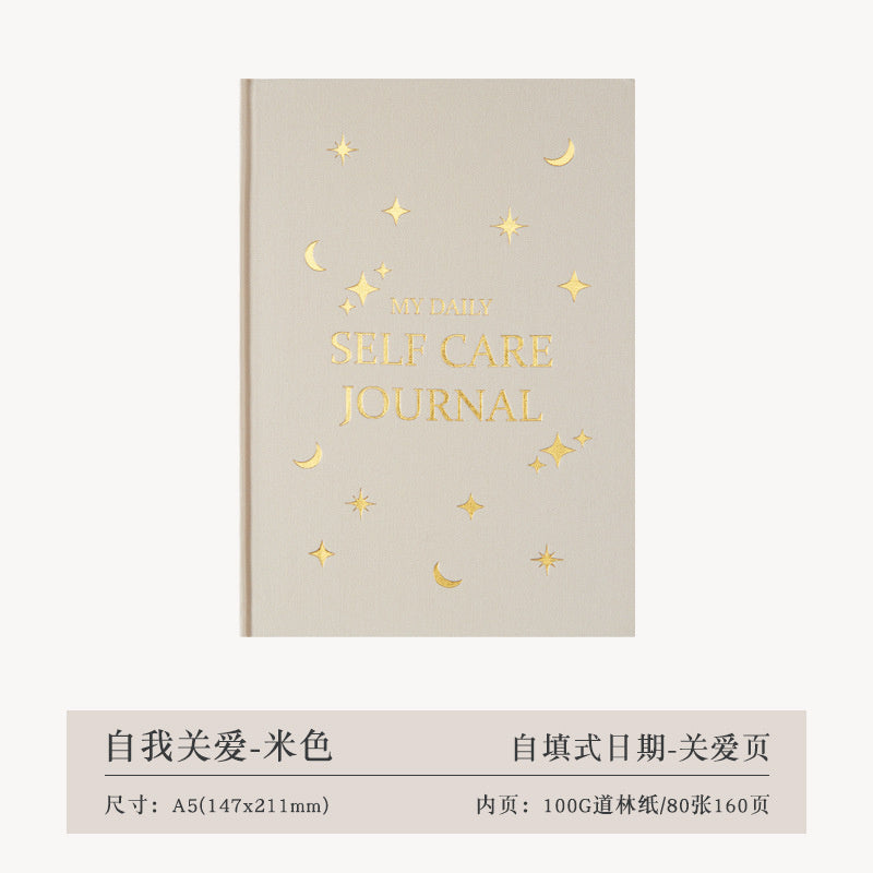 Thanksgiving Diary Happy Self-care Diary Boy English Version A5 Notebook Cloth Book  🇨🇳