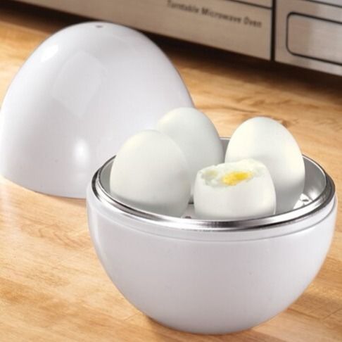4 Eggs Microwave Egg Steamer Boiler Easy Quick 5 Minutes Hard Or Soft Boiled  🇨🇳