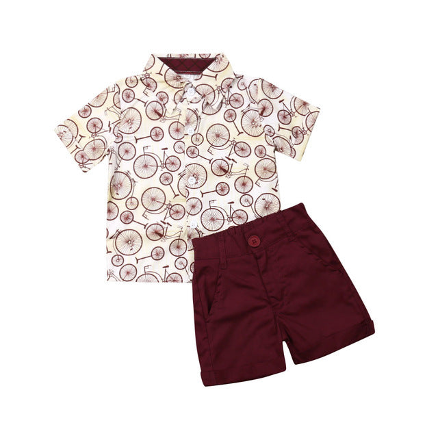 Summer boy T-shirt Shorts Kids Sets 🇨🇳