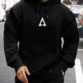 Men's Casual Geometric Pattern Hooded Sweater
With Bag 🇨🇳