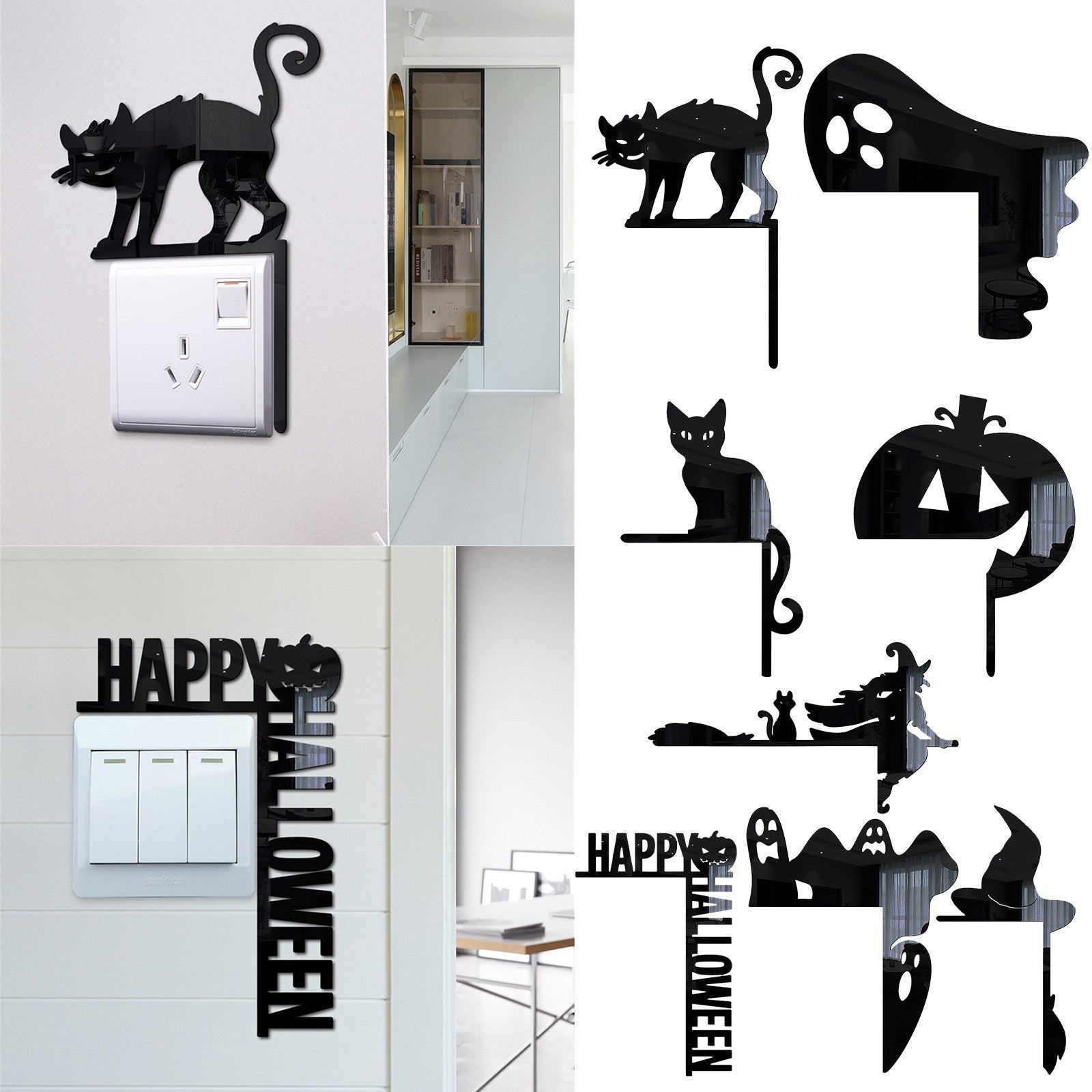 Halloween Stickers Decorative Acrylic 🇨🇳