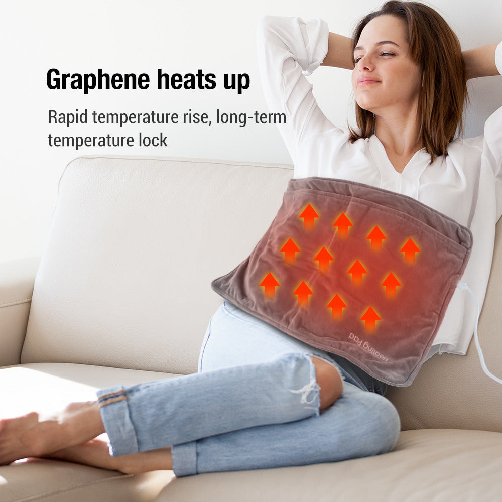 USB Electric Heating Feet Warmer Graphene Electric Blanket Home Office Feet Warmer Mat 🇨🇳