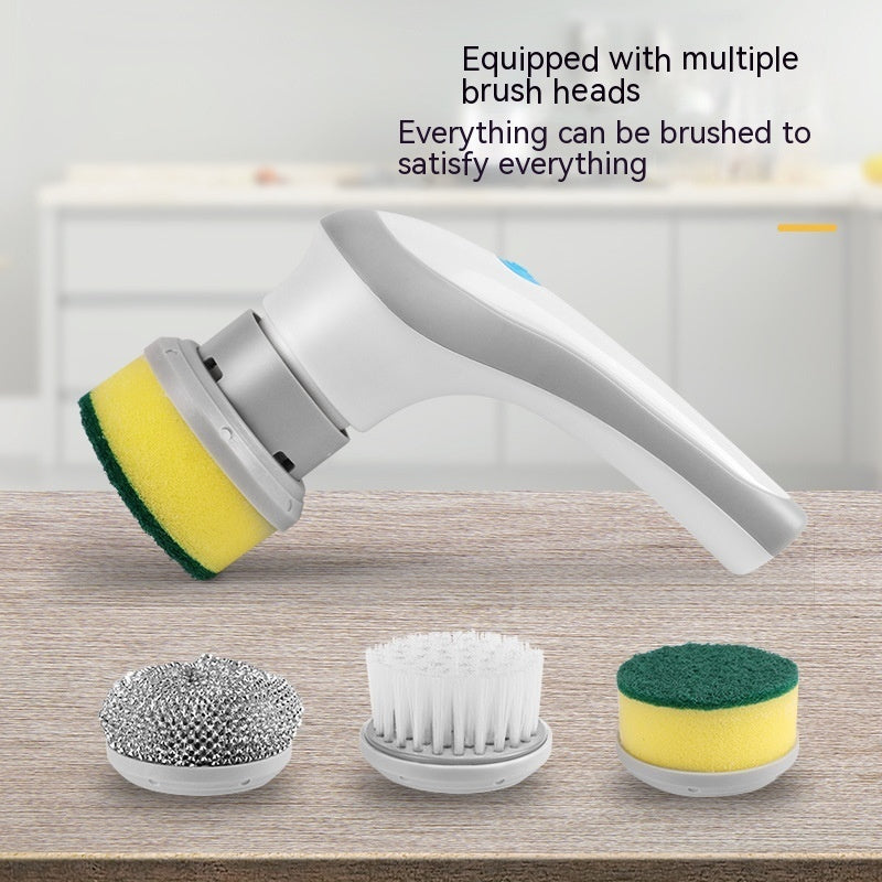 Electric Cleaning Brush 4 In 1 Spinning Scrubber Handheld Electric Cordless Cleaning Brush Portable 🇨🇳