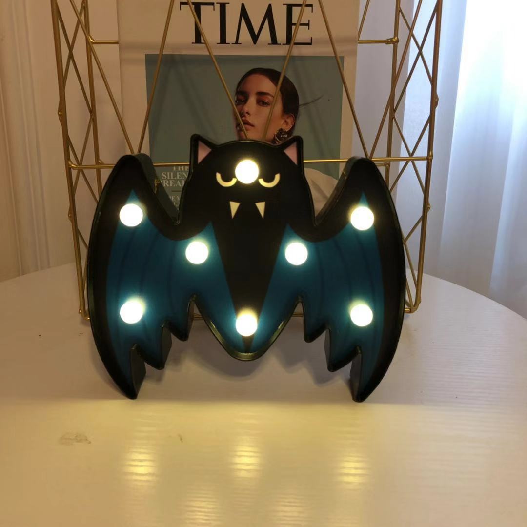 Halloween Lights Decoration LED Light Pumpkin Spider Bat Skull Outdoor Decorative Modeling Room Lights Decor Helloween Party 🇨🇳