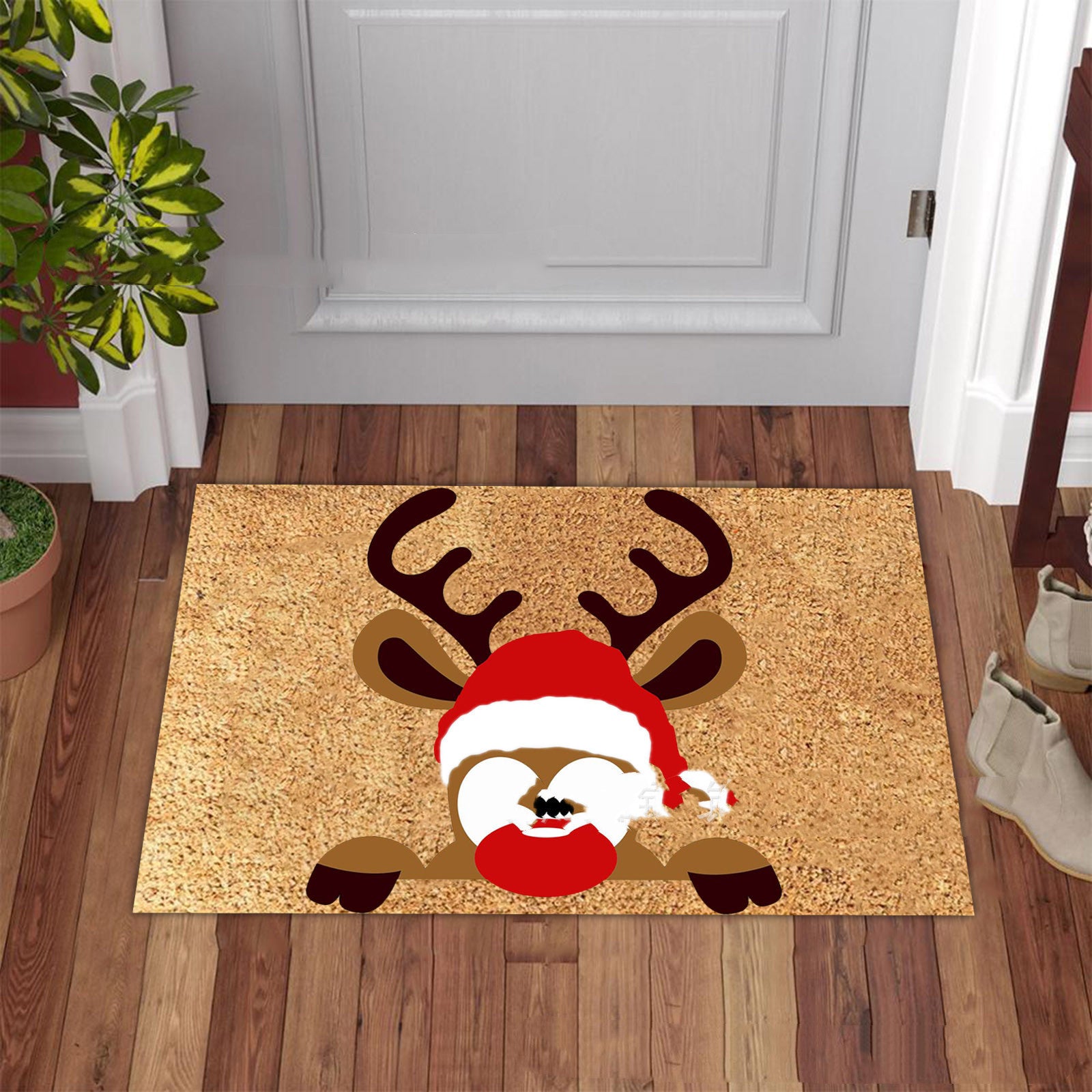 Christmas Series Flannel Floor Mat Non-slip Fluffy Carpet 🇨🇳