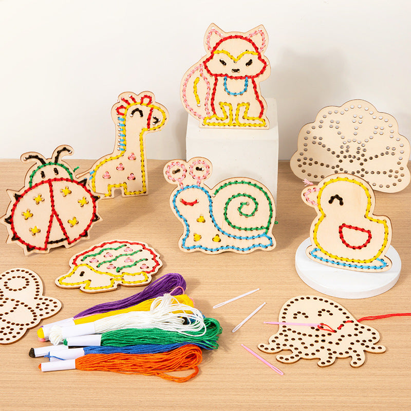 Handmade Embroidery Rope Game Thinking Hand-eye Coordination Educational Toys 🇨🇳