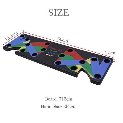 9 in 1 Push Up Rack Training Board ABS abdominal Muscle Trainer Sports Home Fitness Equipment for body Building Workout Exercise 🇨🇳