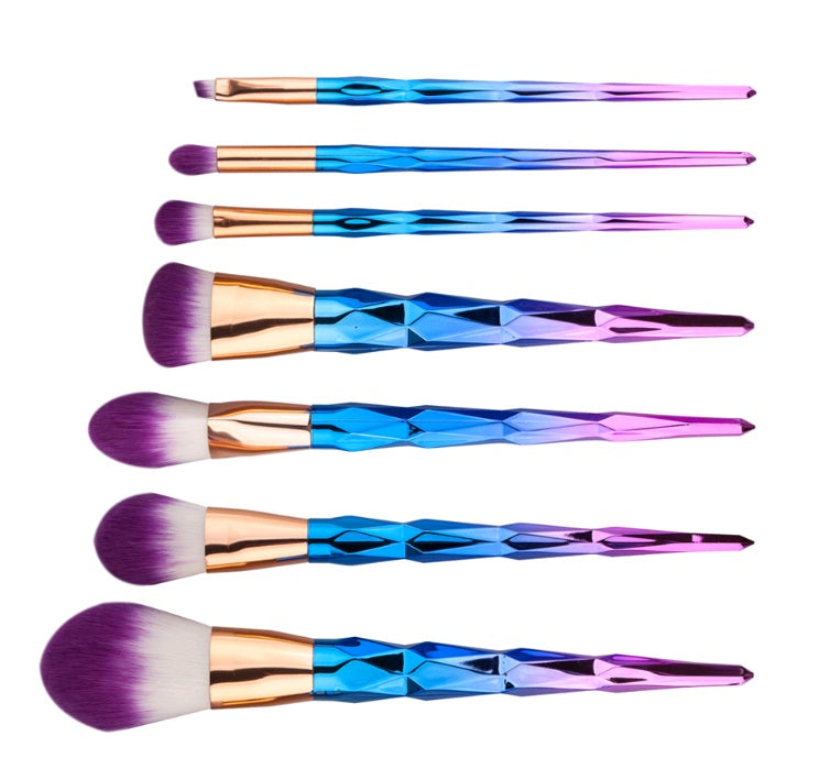 7 makeup brushes, makeup tools, diamond makeup brush foundation brush 🇨🇳