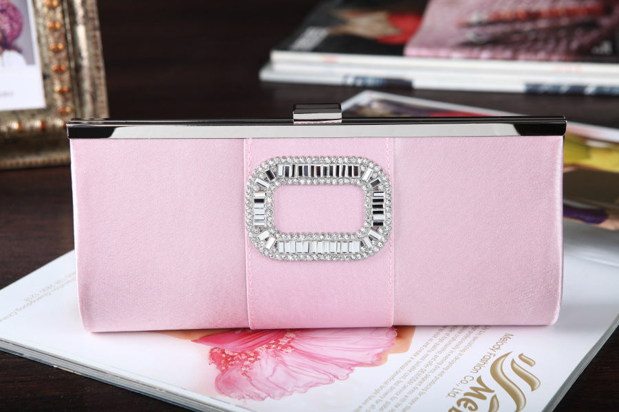 Banquet Buckle Square Diamond Clutch 🇨🇳