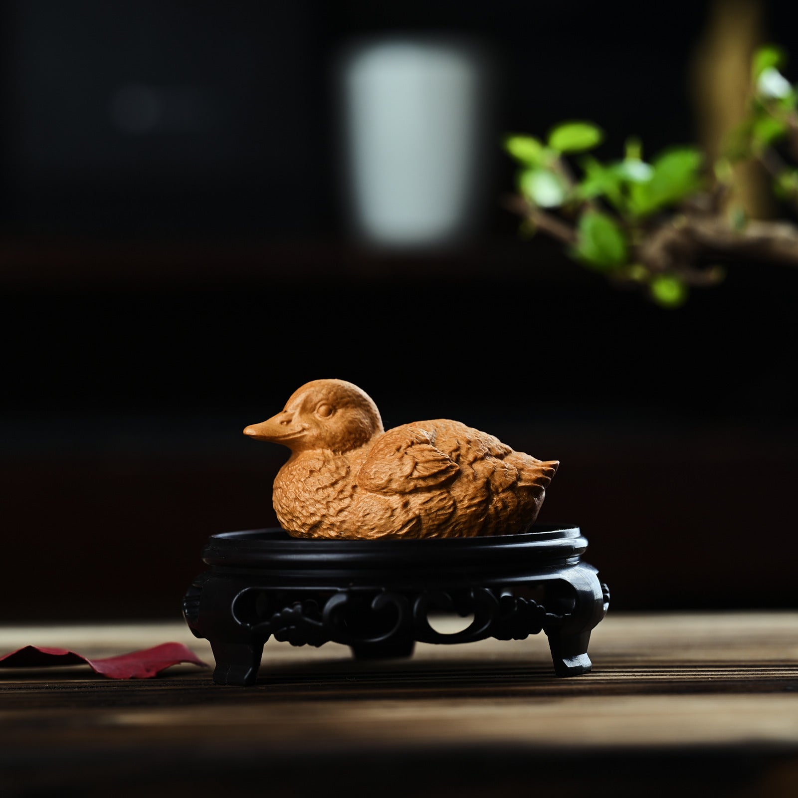 Solid Wood Carving Home Office Cartoon Desktop Small Ornaments 🇨🇳