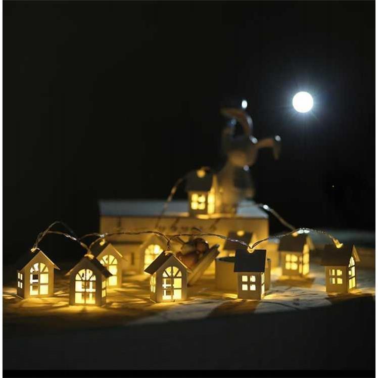 2M 10pcs LED Christmas Tree House Style Fairy Light Led String wedding natal Garland New Year christmas decorations for home 🇨🇳