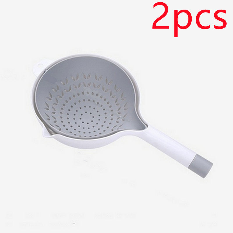 Double-layer Drain Basket Home Living Room Creative Kitchen Gadgets 🇨🇳