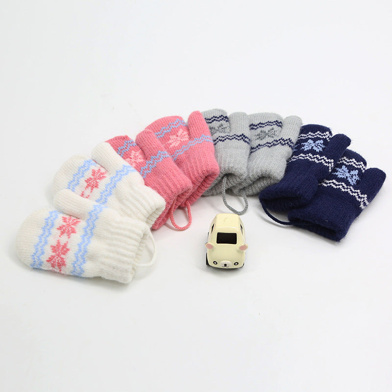 Children's Alpaca Thick Warm Halter Gloves 🇨🇳