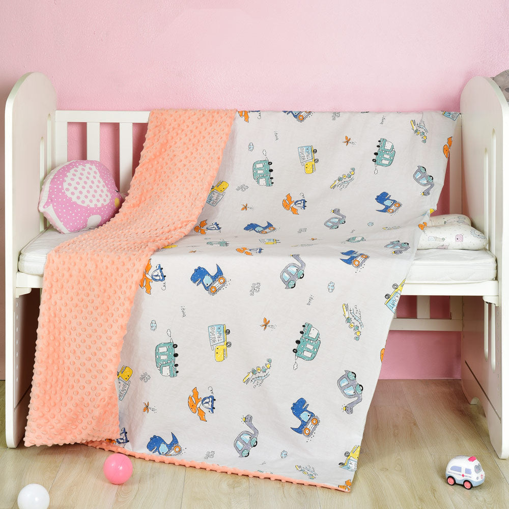 Cotton cartoon baby blanket, baby comfort peas blanket 🇨🇳