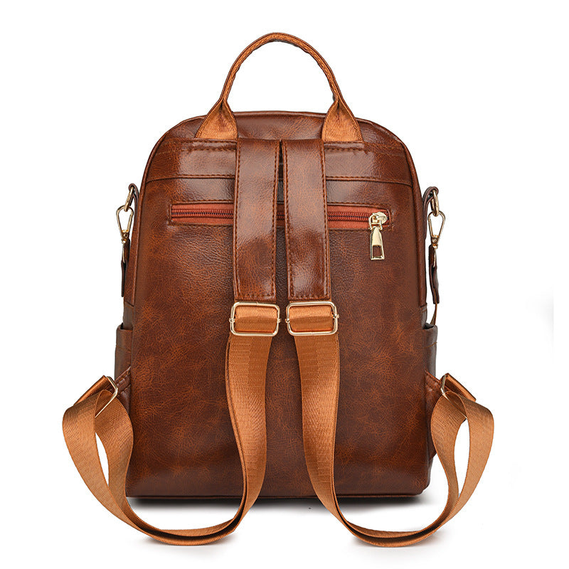 Elegant Solid-Color Womens Backpack For Commuting With Large Capacity 🇨🇳 🐣