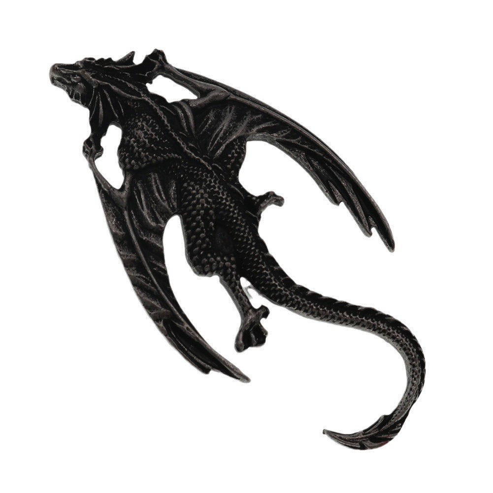 Retro Gothic Flying Dragon Alloy Brooch 🇨🇳