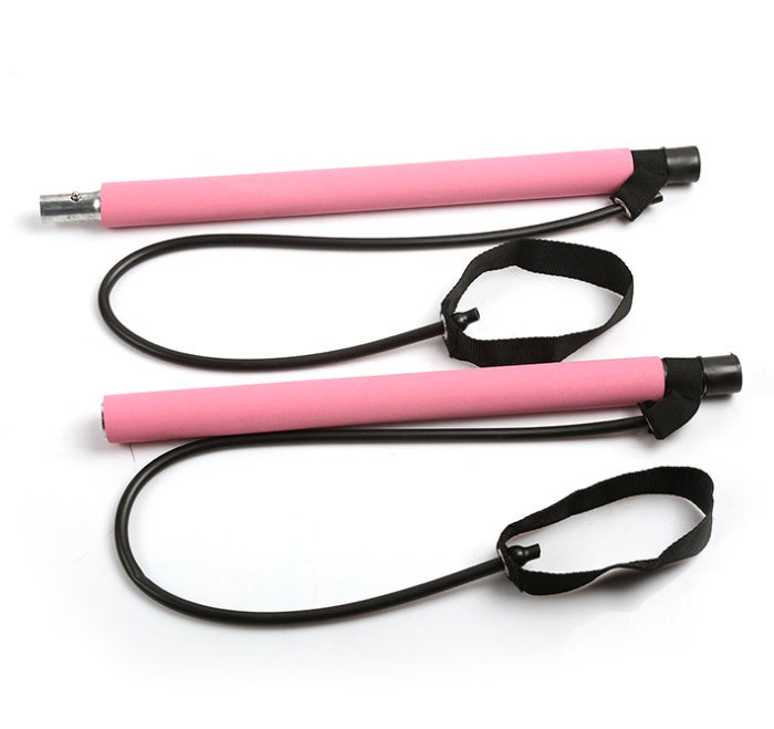 Yoga Crossfit Resistance Bands Exerciser Pull Rope Portable Gym Workout Pilates Bar Trainer Elastic Bands 🇨🇳 j