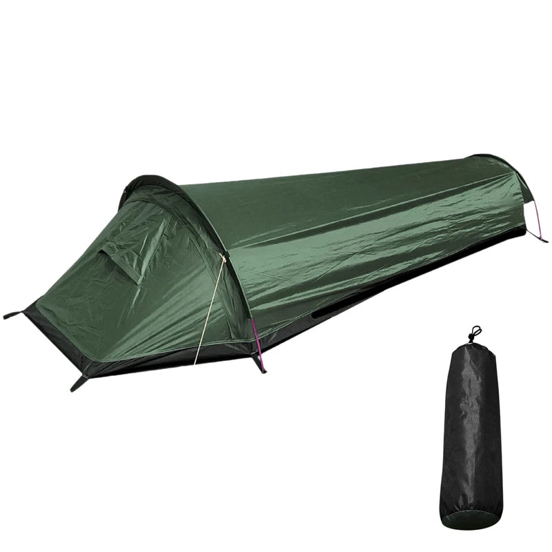 Camping Single Person Ultralight Compact Outdoor Sleeping Bag Tent Larger Space Waterproof 🇨🇳