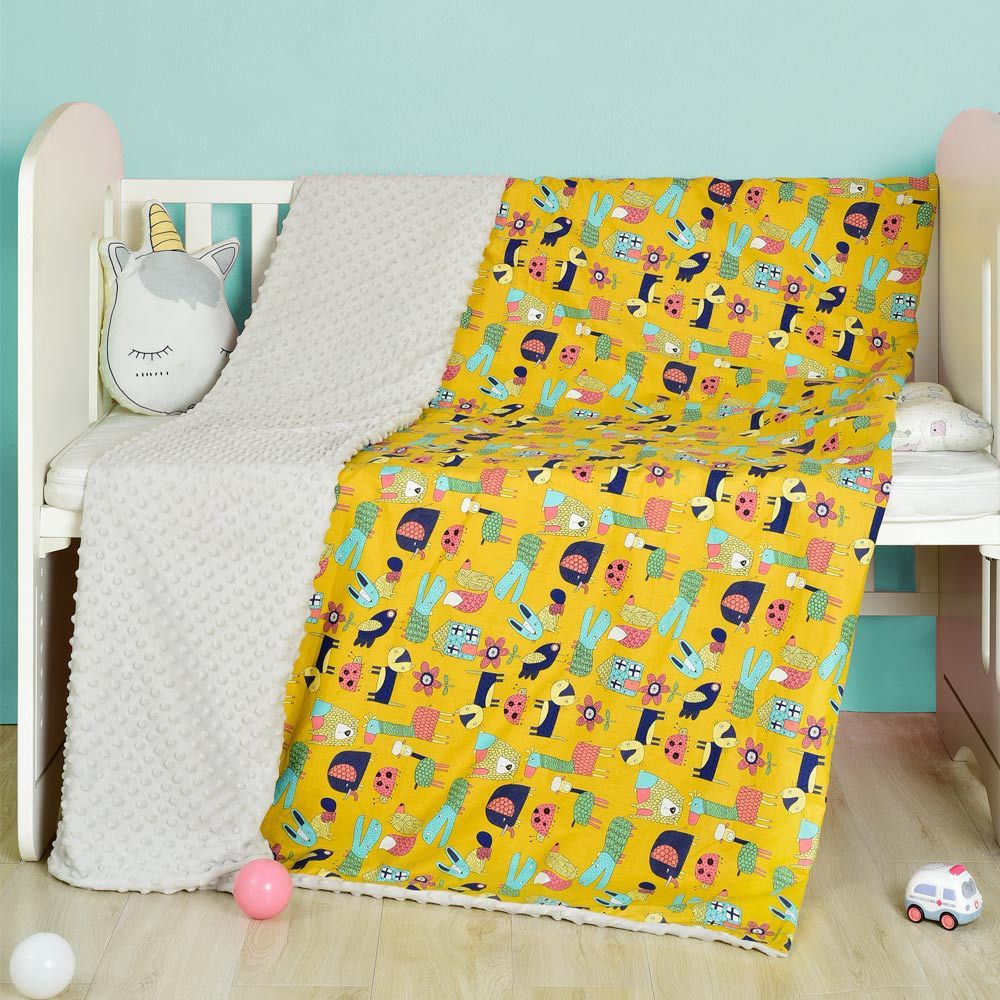 Cotton cartoon baby blanket, baby comfort peas blanket 🇨🇳