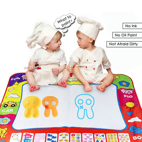 80 x 60cm Baby Kids Add Water with Magic Pen Doodle Painting Picture Water Drawing Play Mat in Drawing Toys Board 🇨🇳