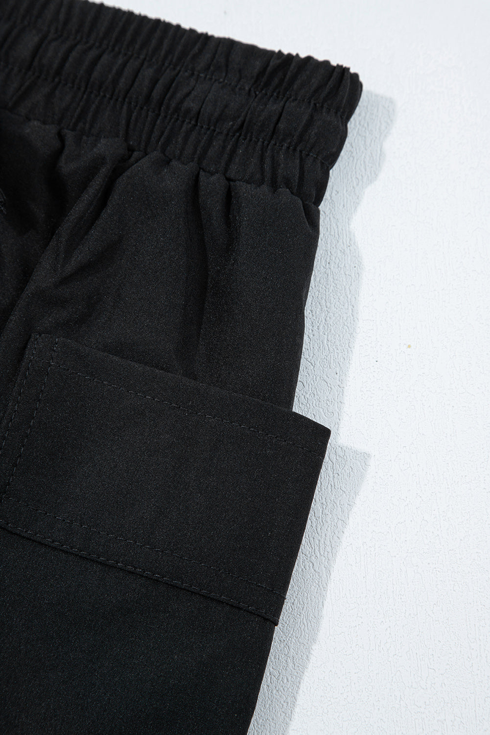 Black Cargo Pocket Elastic Waist Active Casual Skort 🇬🇧