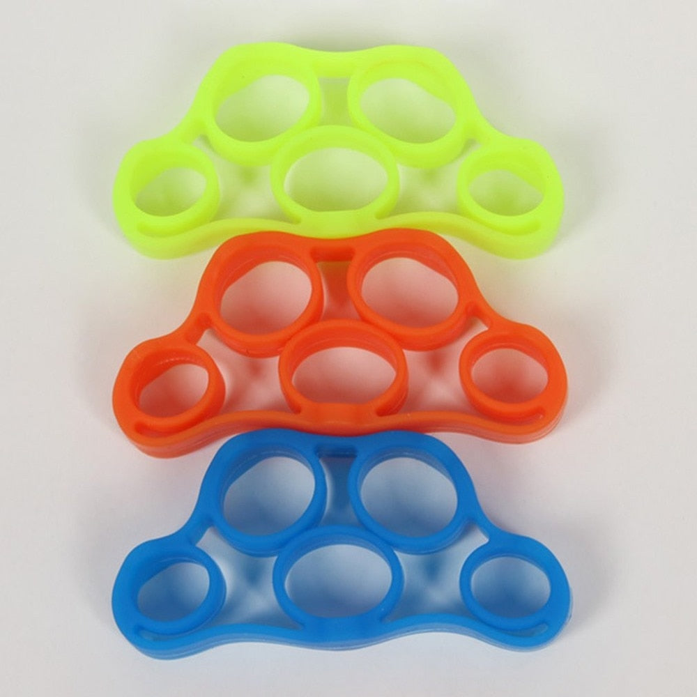 Silicone Finger Trainer Hand Gripper Resistance Bands Fitness 🇨🇳