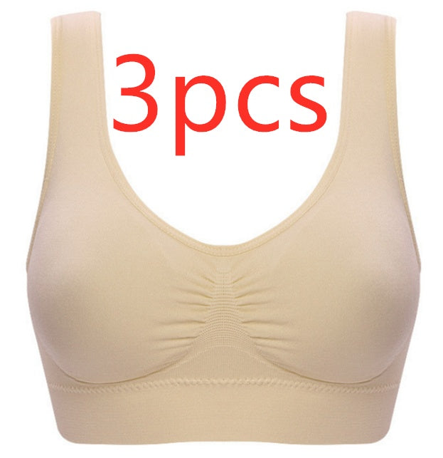 Women Yoga Tank Tops  Sports Bra Workout Fitness Running Crop Top 🇨🇳