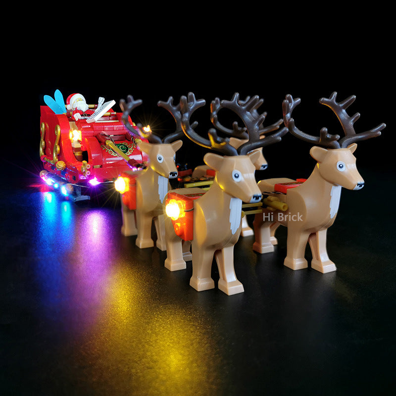 Building block lighting compatible with LEGO 40499 Santa Claus reindeer sled winter LED lights 🇨🇳