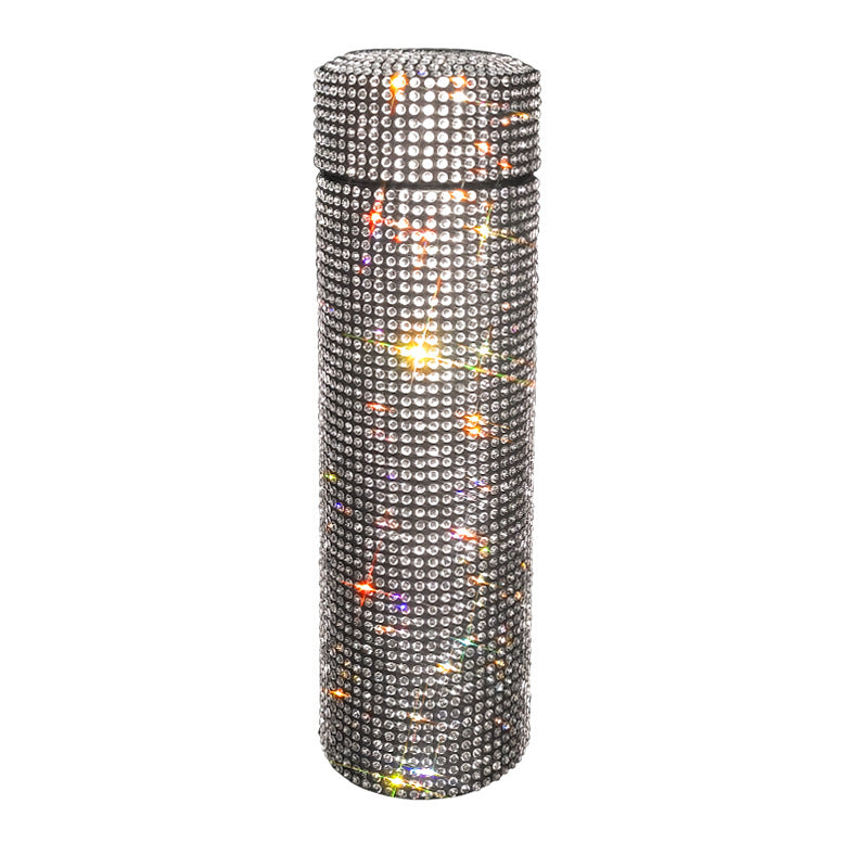 Bling Rhinestone Thermos Insulated Double Wall Stainless Steel Water Bottle 🇨🇳