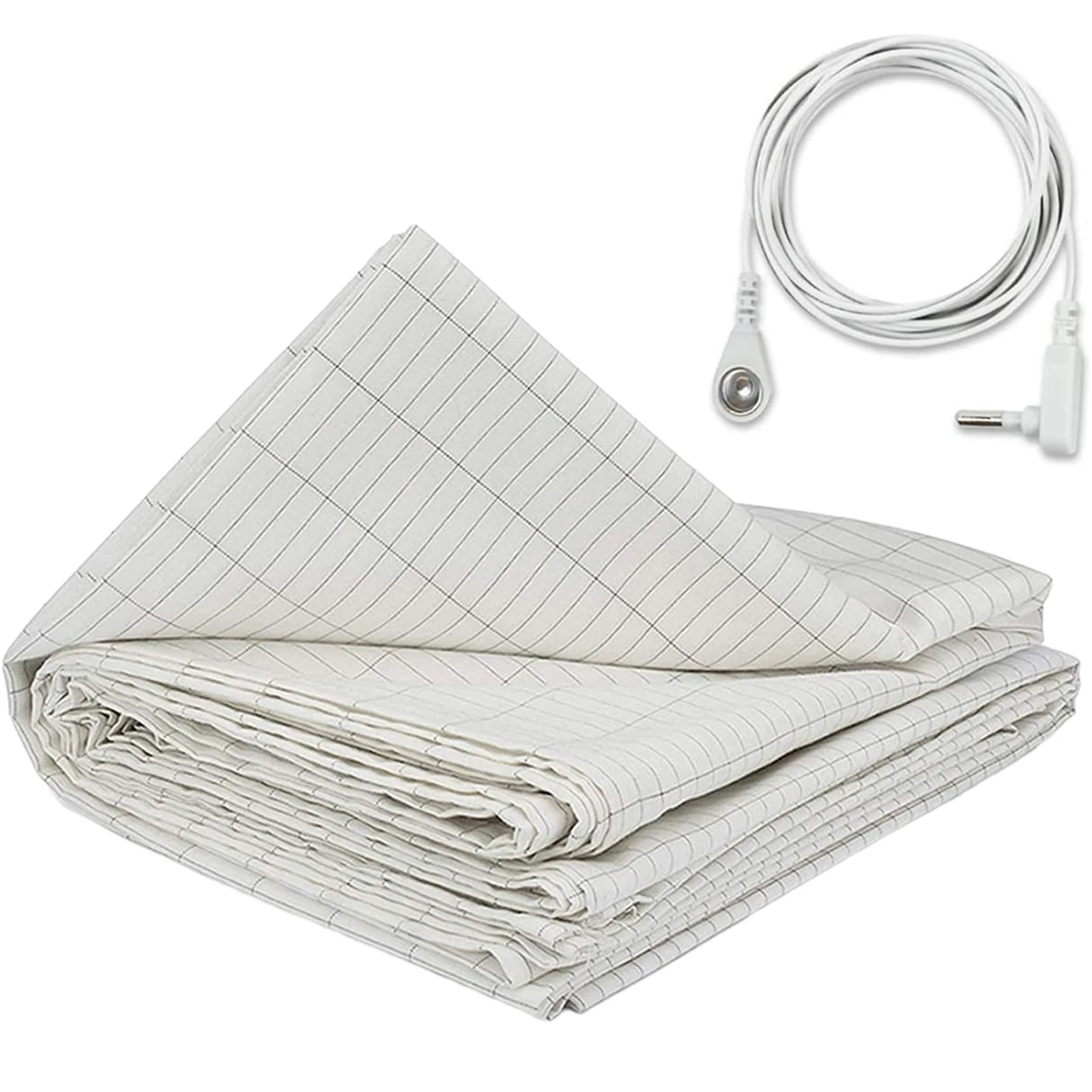 Grounding Sheet Mat  Earthing Fitted Bedsheet Silver Fiber Conductive Organic Grounding Mat Radiation Anti-Static 🇨🇳
