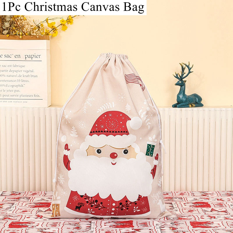 70/60CM Christmas Bag Christmas Double Drawstring Gift Bundle Bag 🇨🇳
