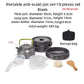 1-3 Person Camping Cookware Set: Light, Portable Pot & Pan in Carrying Bag, Ideal for Outdoor Trips 🇨🇳