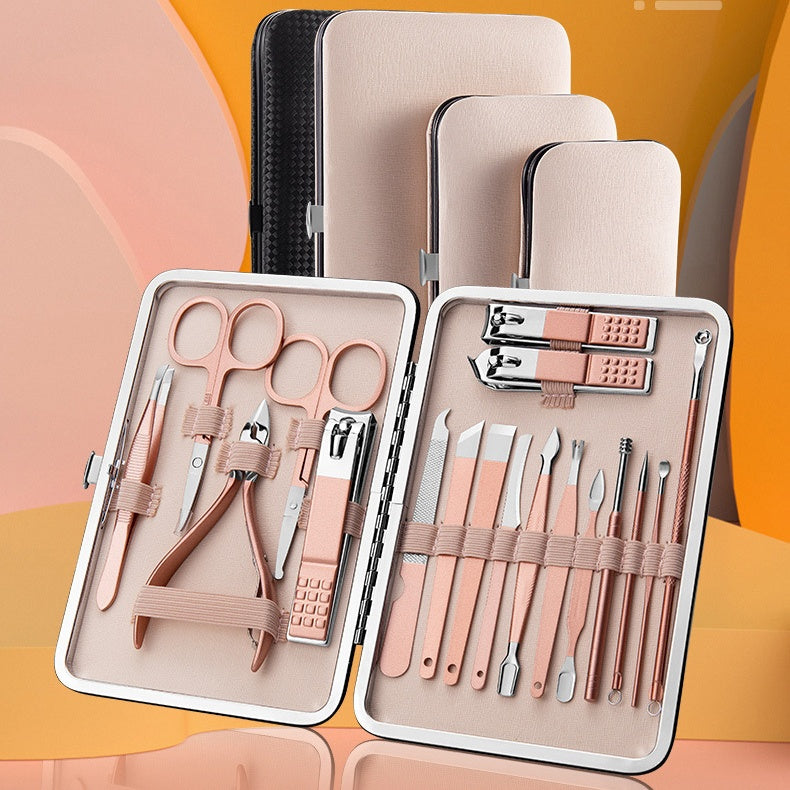 Professional Scissors Nail Clippers Set Ear Spoon Dead Skin Pliers Nail Cutting Pliers Pedicure Knife Nail Groove Trimmers 🇨🇳